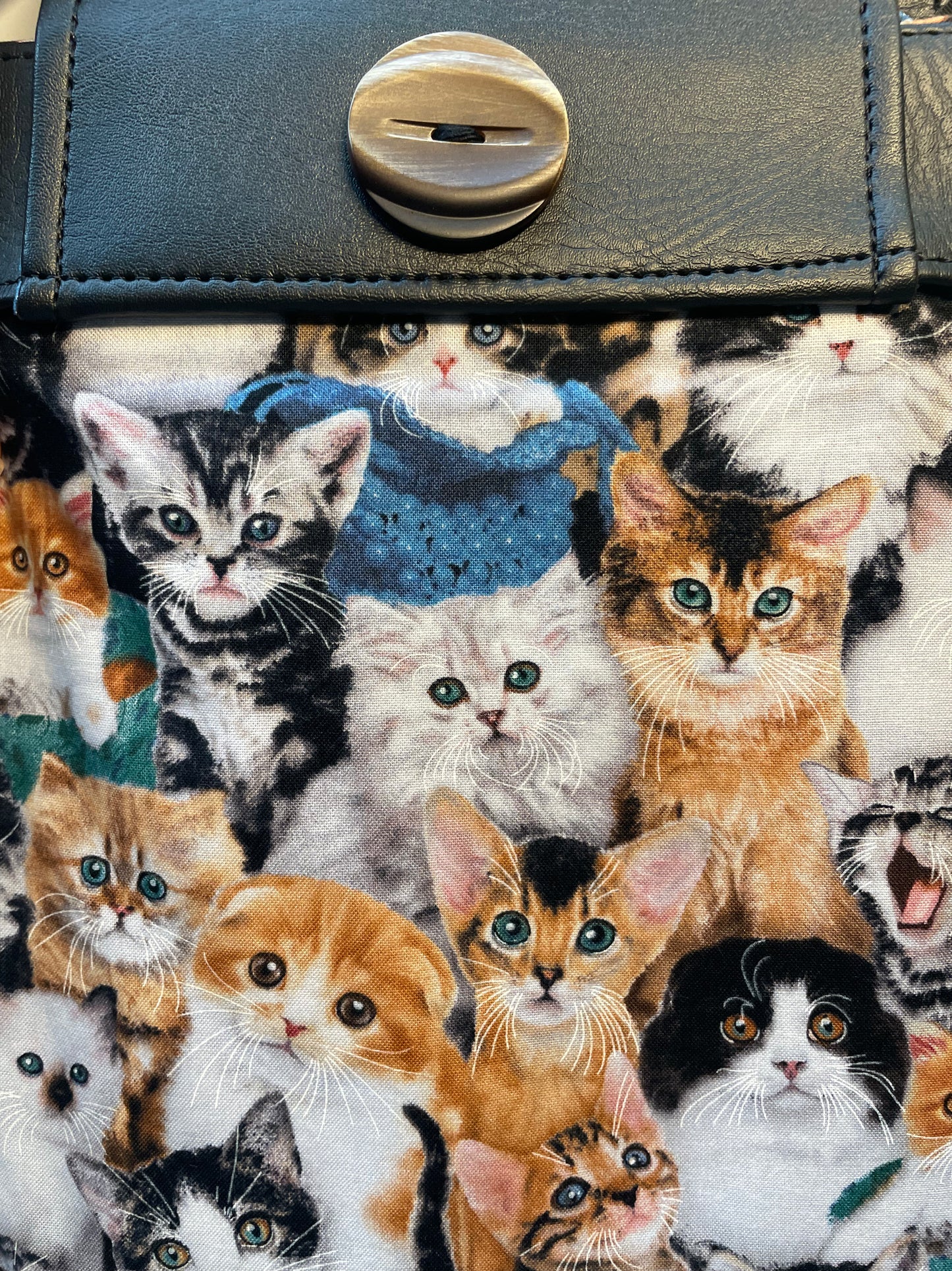 Adorable Kitties with blue lining rollator walker wrap *Shipping included