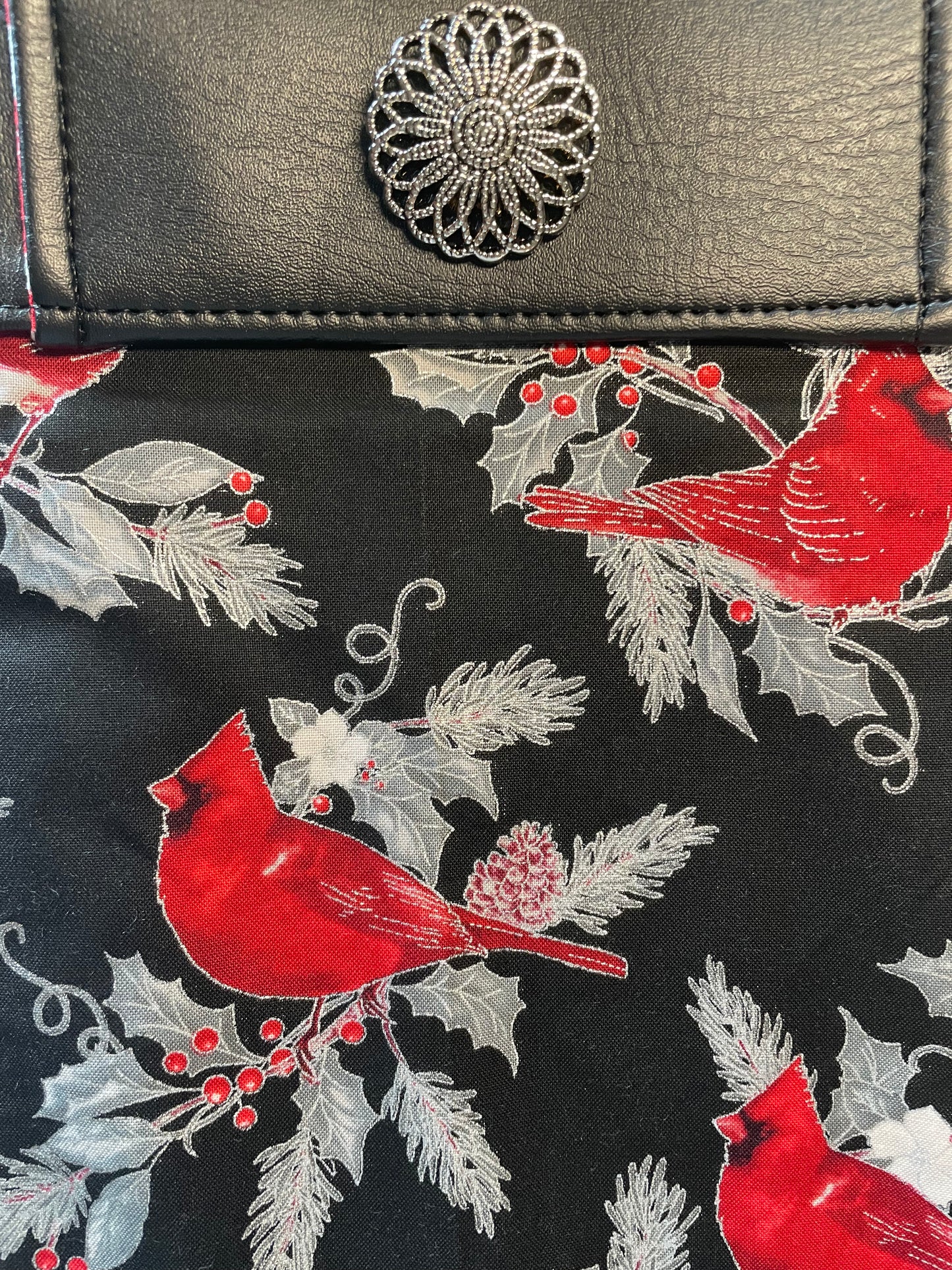 Winter's Holly holiday rolling walker cover *Shipping included