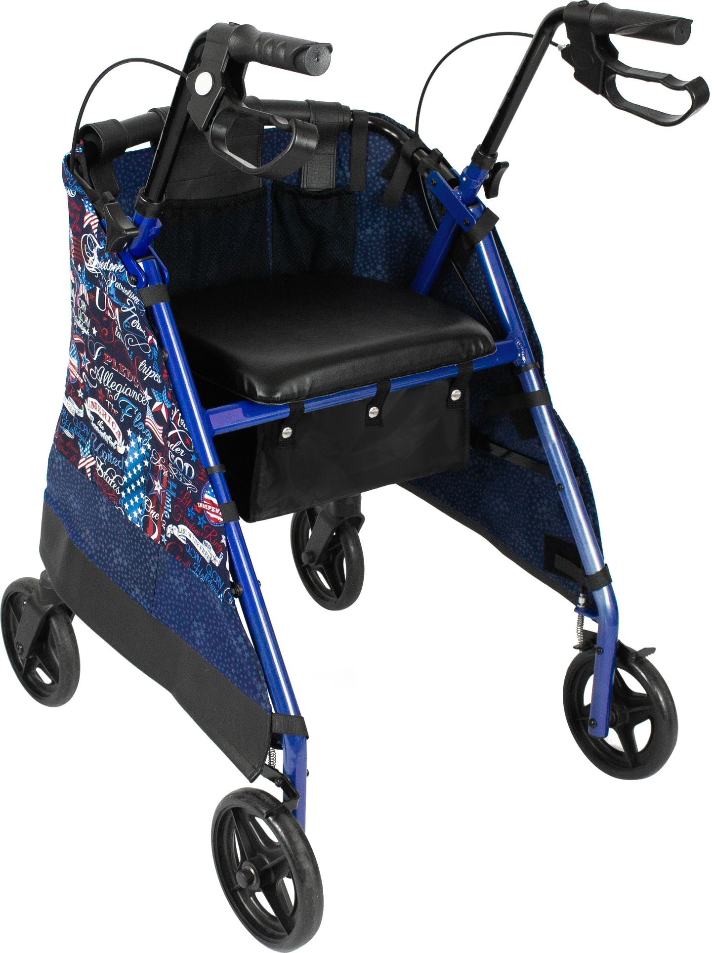 Patriotic Words rolling walker wrap *Shipping included