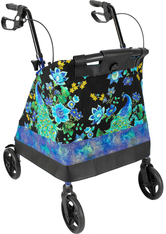 Pretty Peacocks beautiful dressy rolling walker cover *Shipping included
