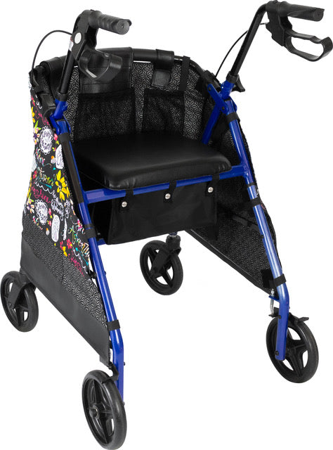 Daisy Sunshine w/metallic lining uplifting rollator walker cover *Shipping included