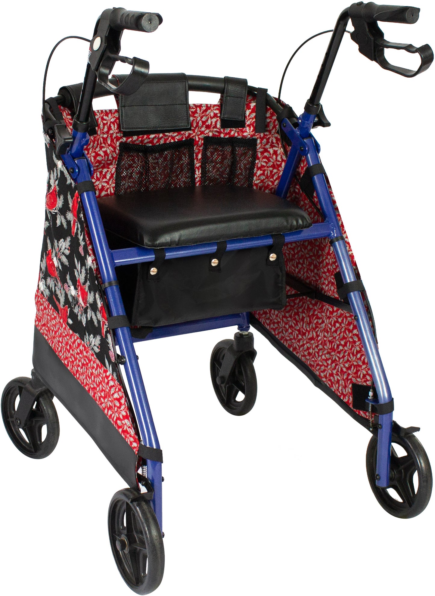 Winter's Holly holiday rolling walker cover *Shipping included