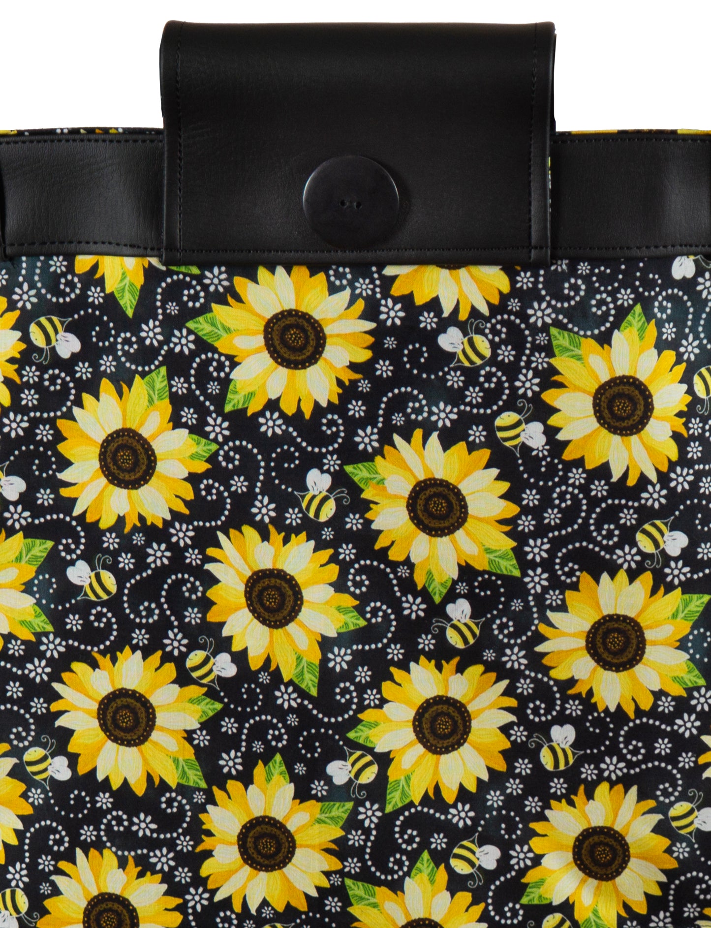 Cheerful Sunflowers and Bees