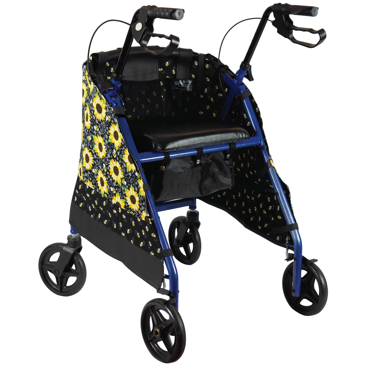 Cheerful Sunflowers and Bees