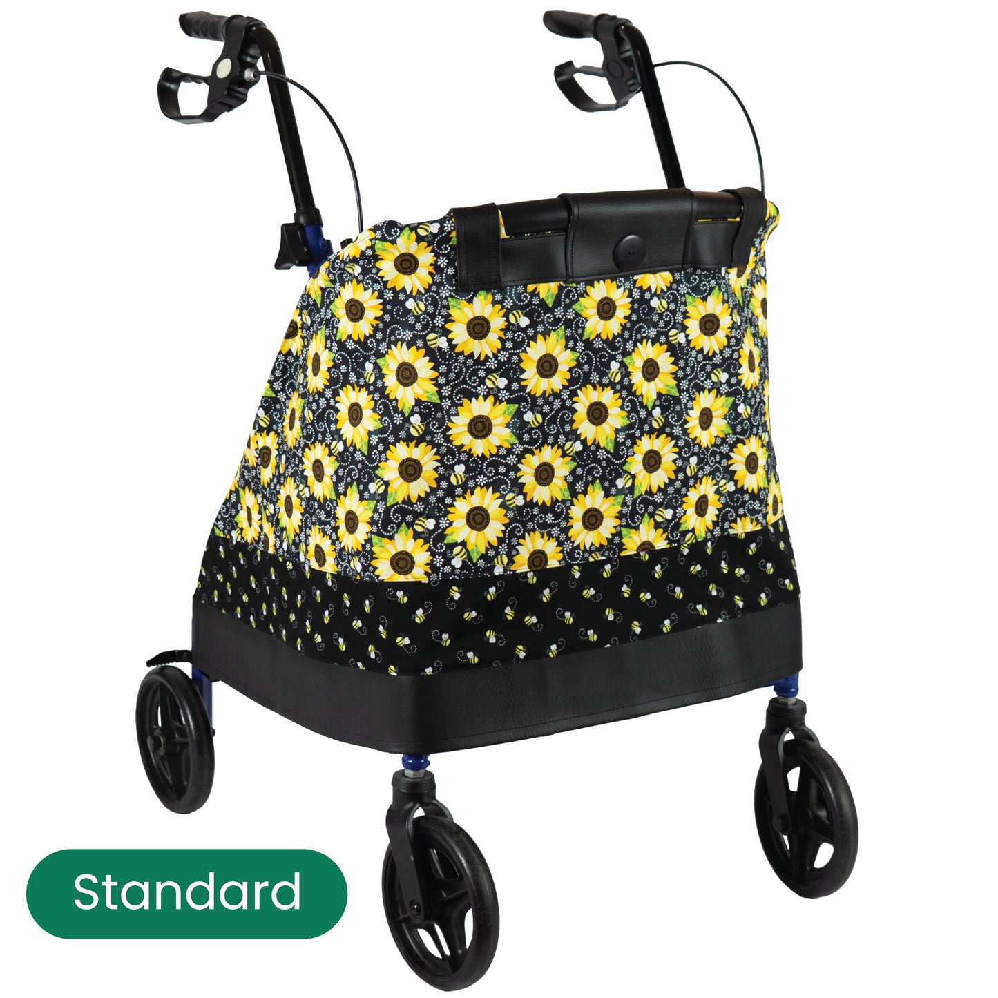 Cheerful Sunflowers and Bees