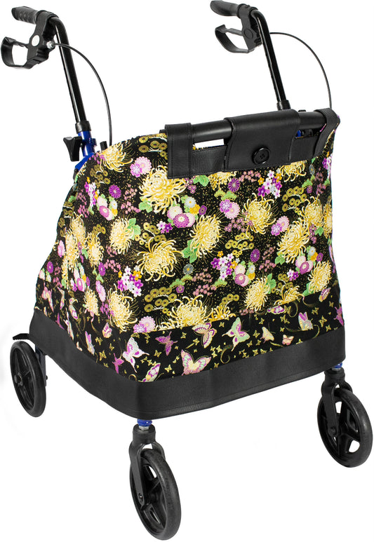 METALLIC FLORAL GARDEN-butterfly lining - *Shipping included in price